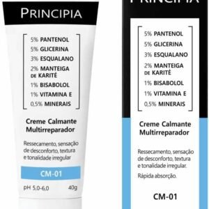 PRINCIPIA, Creme Facial Calmante Multirreparador 17,5% Mix de Ativos CM-01