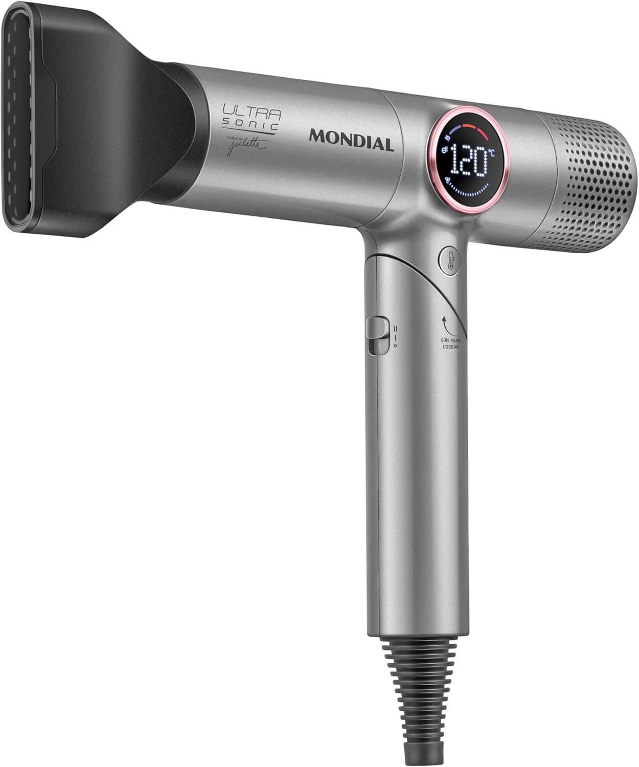 Secador Mondial Ultra Sonic By Juliette BLDC com Cabo Dobrável 127V - SCP-JU-04-US
