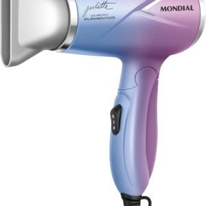 Secador de Cabelo By Juliette, Mondial, Azul/Rosa, 1200W, Bivolt - SCT-JU-03