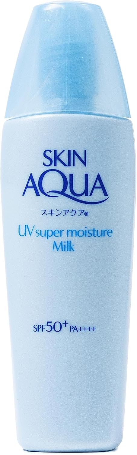 SKIN AQUA® Super Moisture Milk 40g - Protetor Solar Facial sem cor FPS50